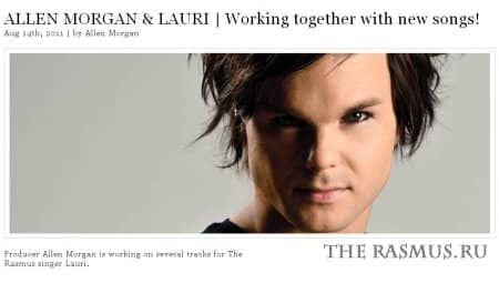 ALLEN MORGAN & LAURI: Работая вместе над новыми песнями!